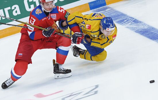 Ice hockey. Channel One Cup. Russia vs. Sweden