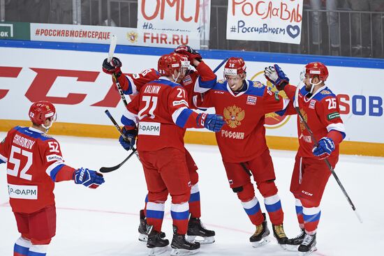 Ice hockey. Channel One Cup. Russia vs. Sweden