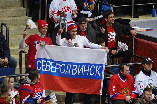 Ice hockey. Channel One Cup. Russia vs. Sweden