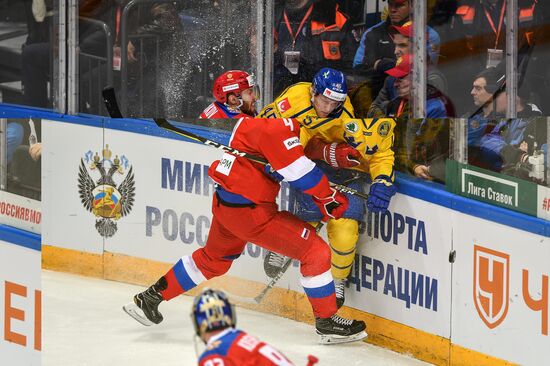 Ice hockey. Channel One Cup. Russia vs. Sweden