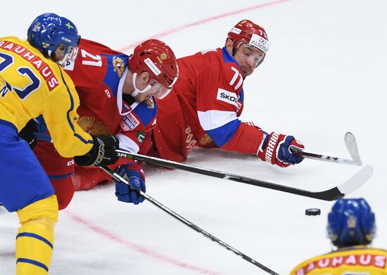 Ice hockey. Channel One Cup. Russia vs. Sweden