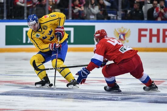 Ice hockey. Channel One Cup. Russia vs. Sweden