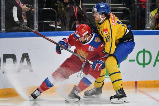 Ice hockey. Channel One Cup. Russia vs. Sweden