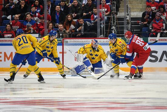 Ice hockey. Channel One Cup. Russia vs. Sweden