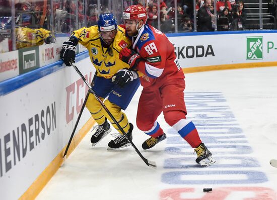 Ice hockey. Channel One Cup. Russia vs. Sweden