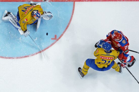 Ice hockey. Channel One Cup. Russia vs. Sweden