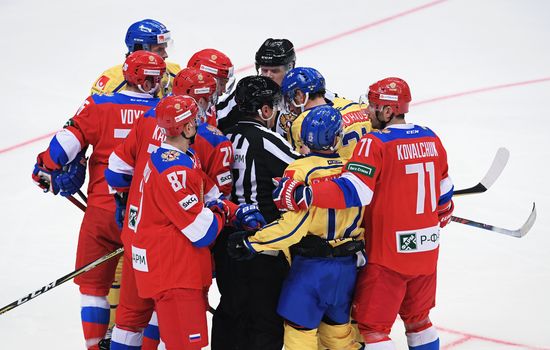 Ice hockey. Channel One Cup. Russia vs. Sweden