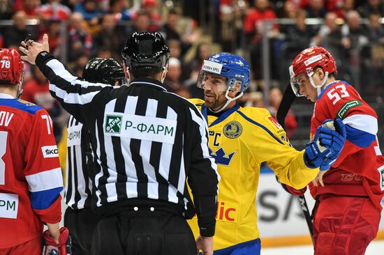 Ice hockey. Channel One Cup. Russia vs. Sweden