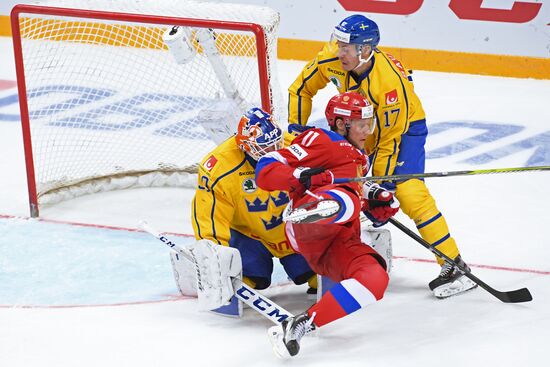 Ice hockey. Channel One Cup. Russia vs. Sweden