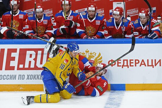 Ice hockey. Channel One Cup. Russia vs. Sweden