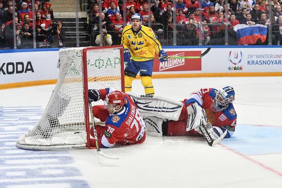 Ice hockey. Channel One Cup. Russia vs. Sweden