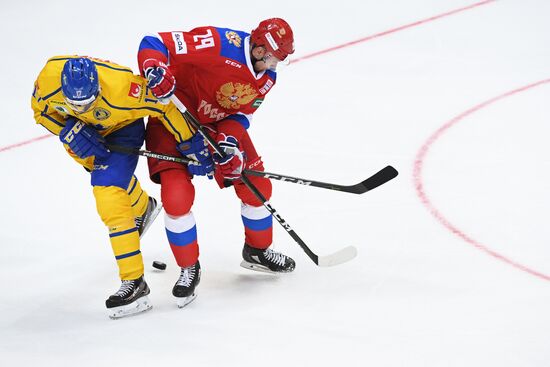 Ice hockey. Channel One Cup. Russia vs. Sweden