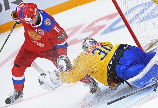 Ice hockey. Channel One Cup. Russia vs. Sweden