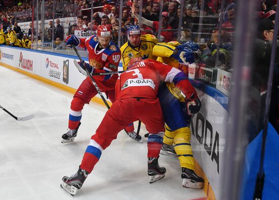 Ice hockey. Channel One Cup. Russia vs. Sweden