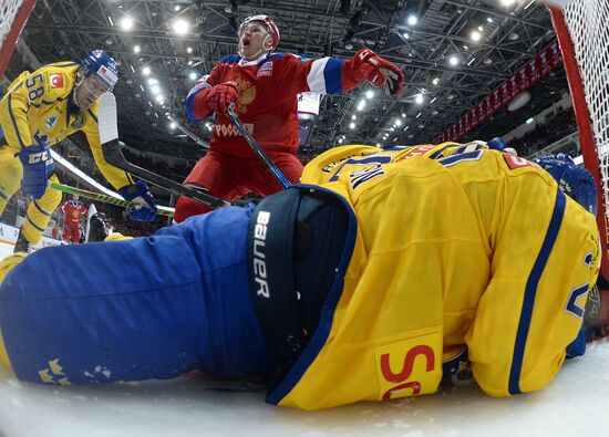 Ice hockey. Channel One Cup. Russia vs. Sweden