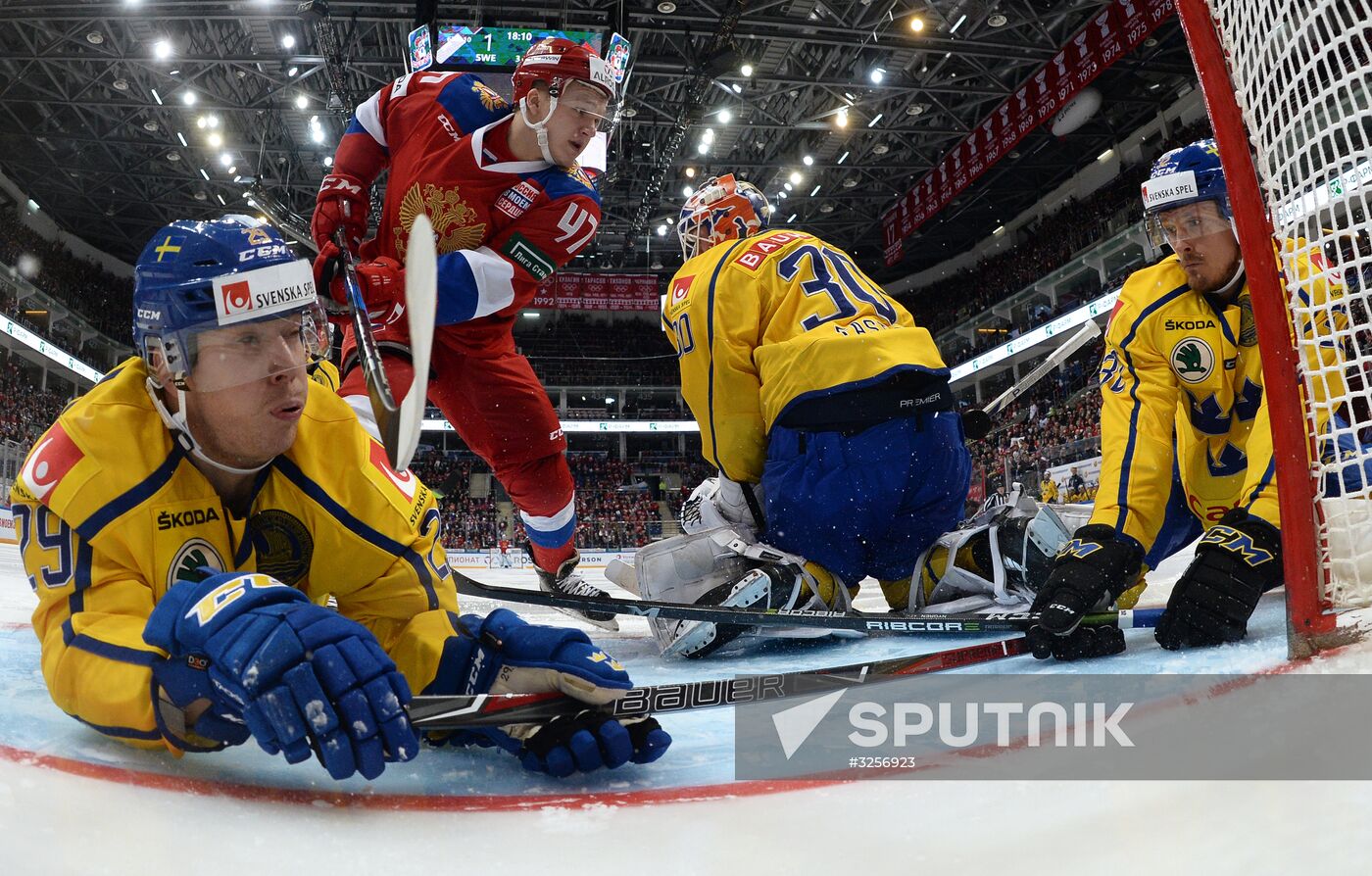 Ice hockey. Channel One Cup. Russia vs. Sweden