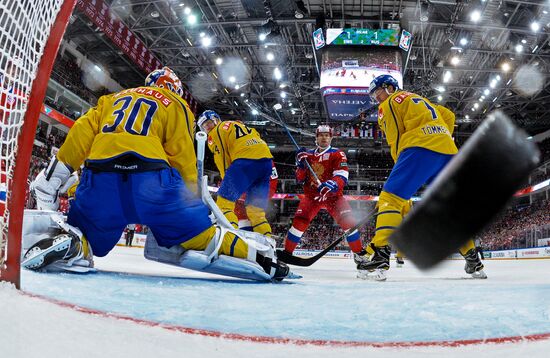Ice hockey. Channel One Cup. Russia vs. Sweden