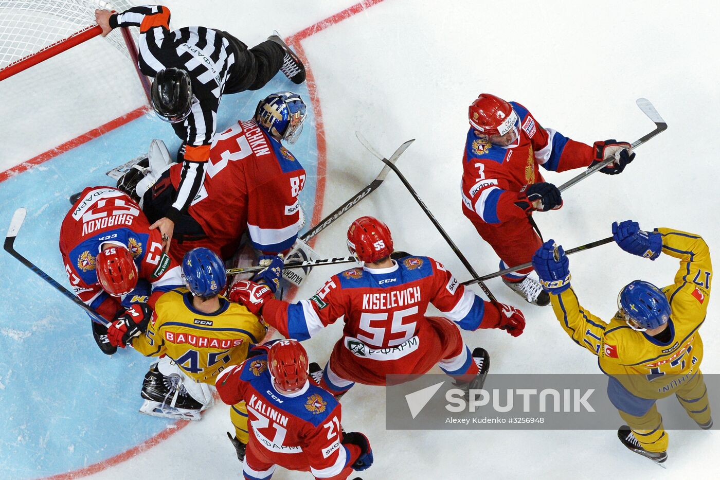 Ice hockey. Channel One Cup. Russia vs. Sweden