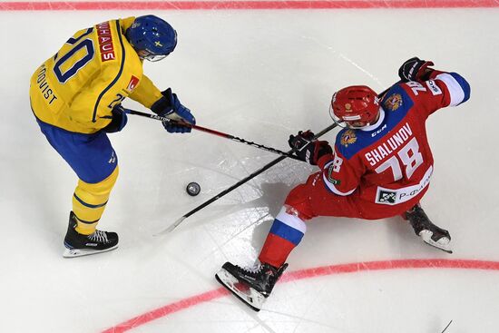 Ice hockey. Channel One Cup. Russia vs. Sweden