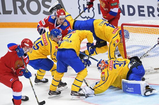 Ice hockey. Channel One Cup. Russia vs. Sweden