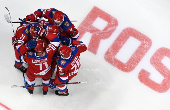 Ice hockey. Channel One Cup. Russia vs. Sweden