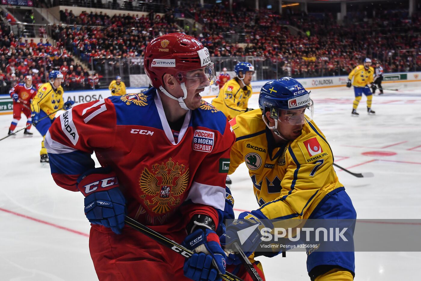 Ice hockey. Channel One Cup. Russia vs. Sweden