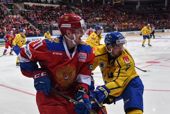 Ice hockey. Channel One Cup. Russia vs. Sweden