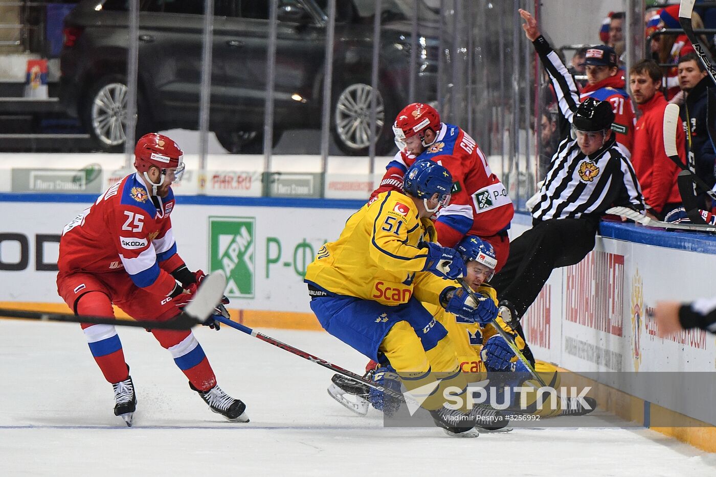 Ice hockey. Channel One Cup. Russia vs. Sweden