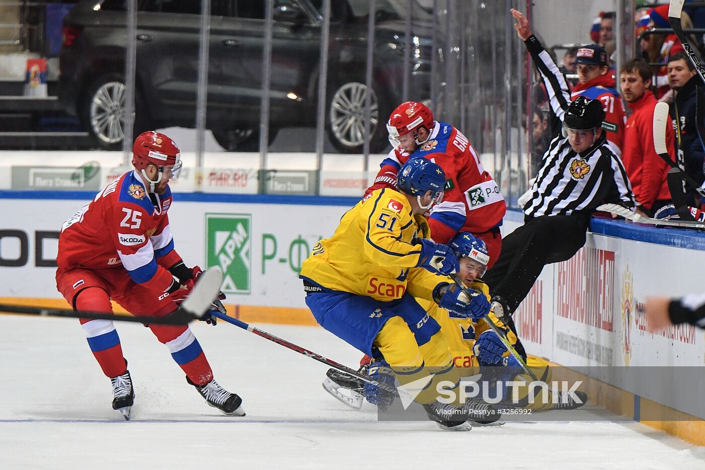 Ice hockey. Channel One Cup. Russia vs. Sweden