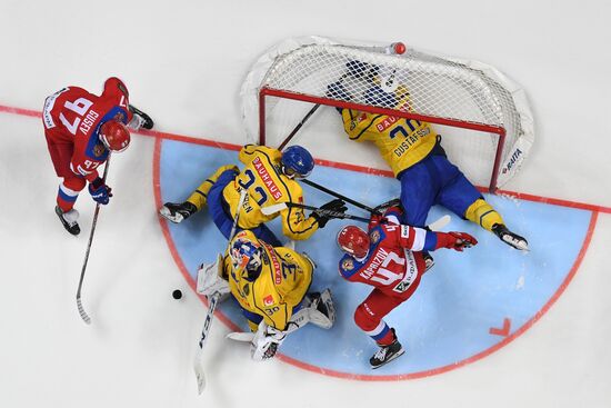 Ice hockey. Channel One Cup. Russia vs. Sweden
