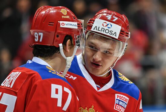 Ice hockey. Channel One Cup. Russia vs. Sweden