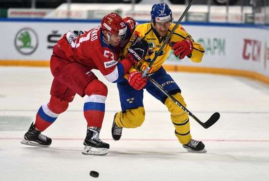 Ice hockey. Channel One Cup. Russia vs. Sweden