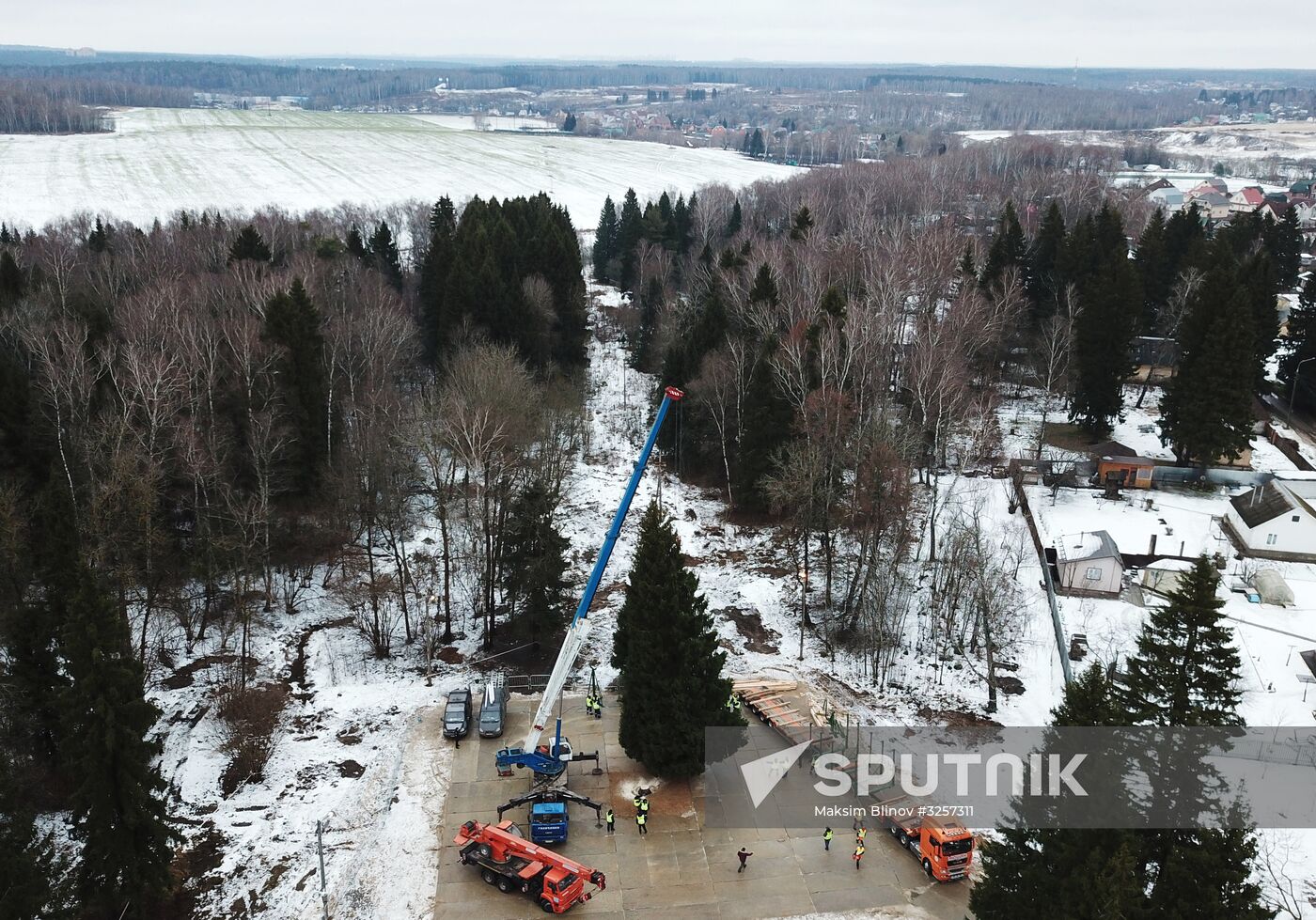 Cutting of Russia's main Christmas Tree