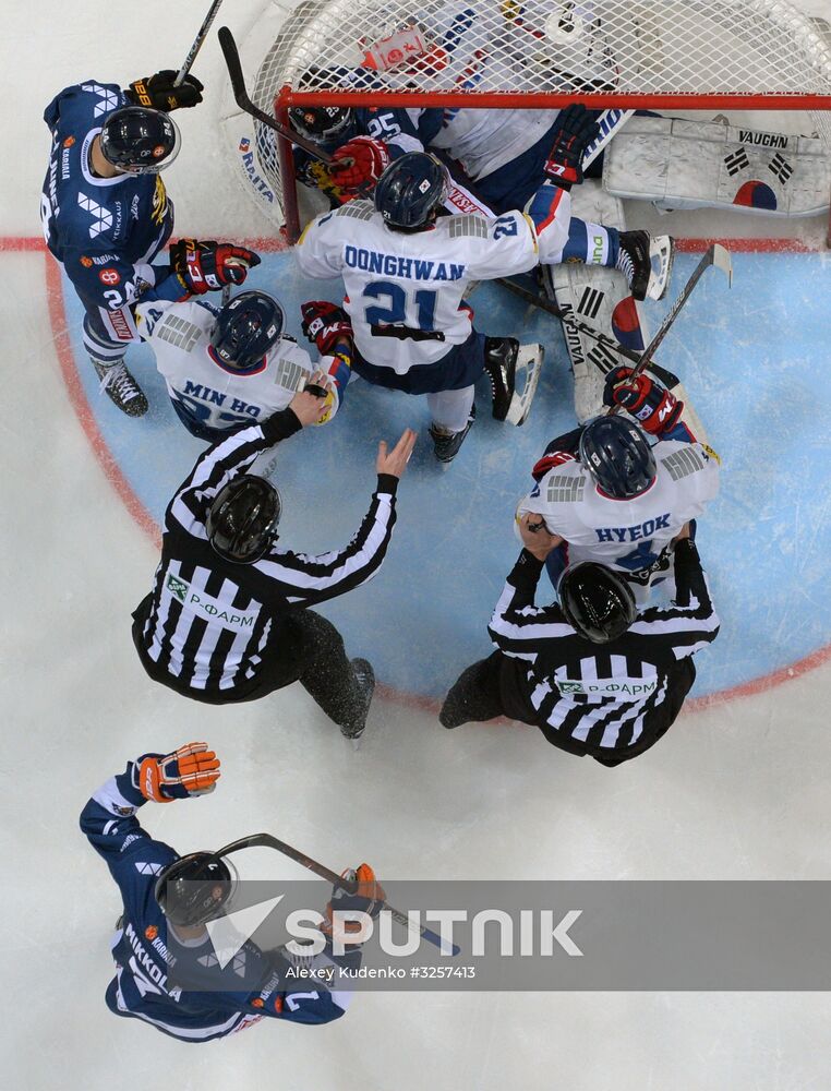 Ice hockey. Channel One Cup. Finland vs. South Korea