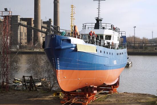 New fishing vessel launched in Kaliningrad region