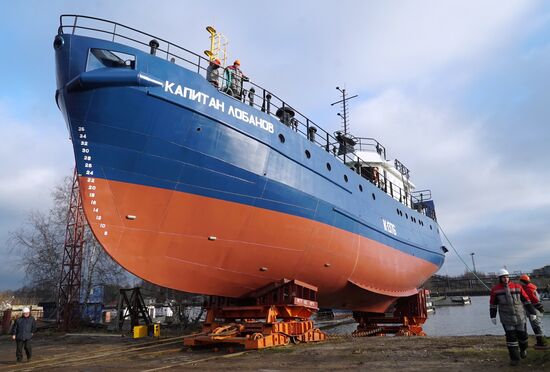 New fishing vessel launched in Kaliningrad region
