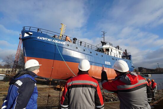 New fishing vessel launched in Kaliningrad region