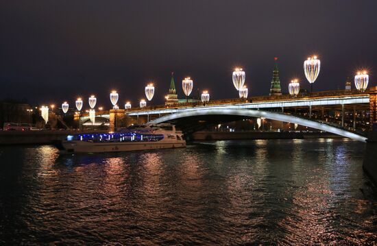 New Year illumination in Moscow