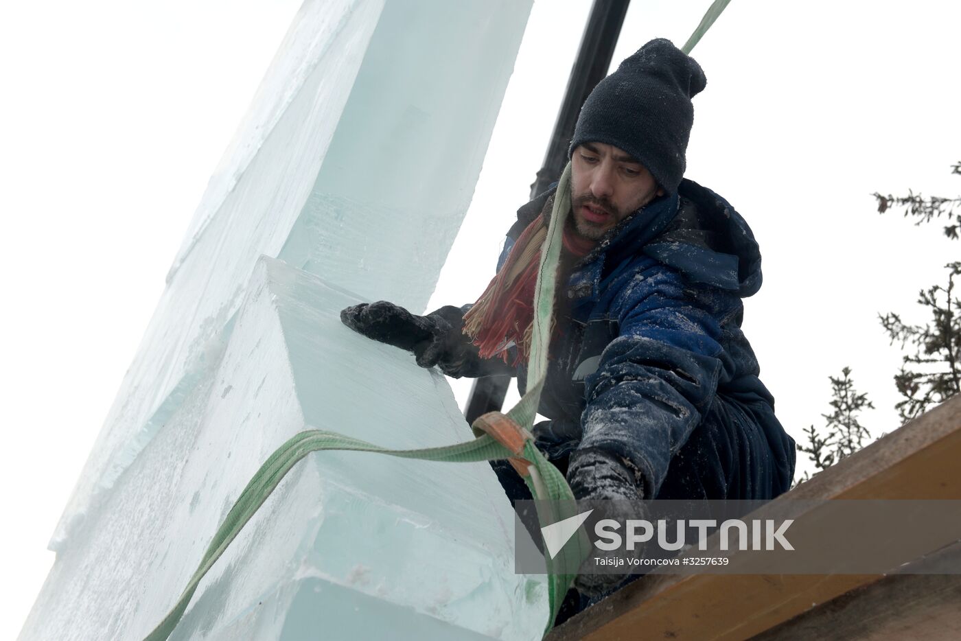Ice city in Tomsk