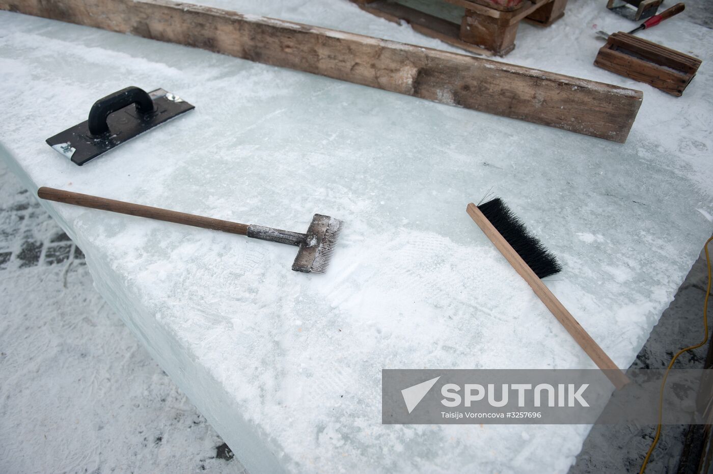 Ice city in Tomsk