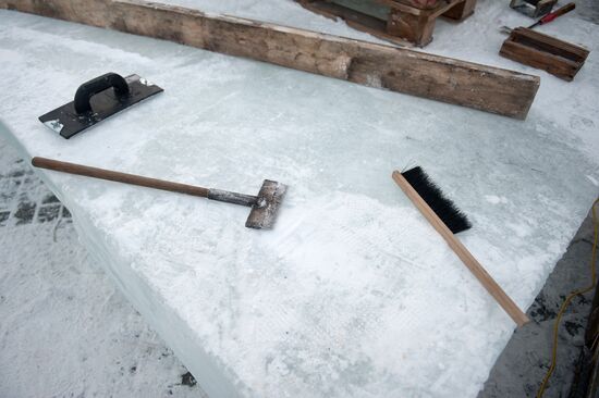 Ice city in Tomsk