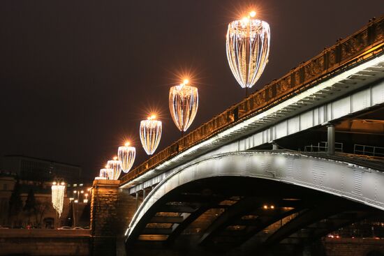 New Year's lights in Moscow