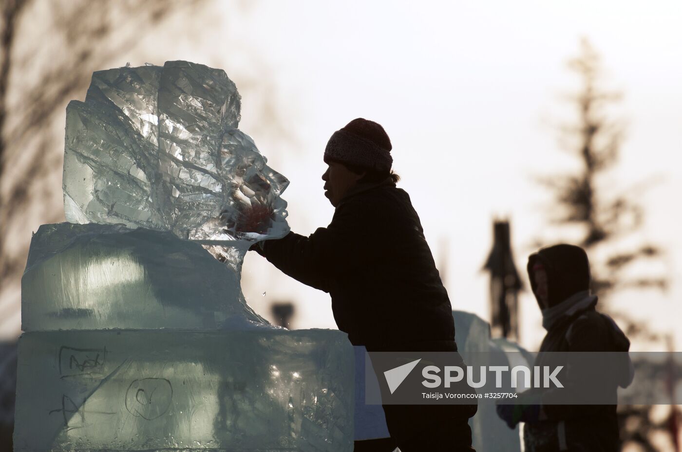 Ice city in Tomsk