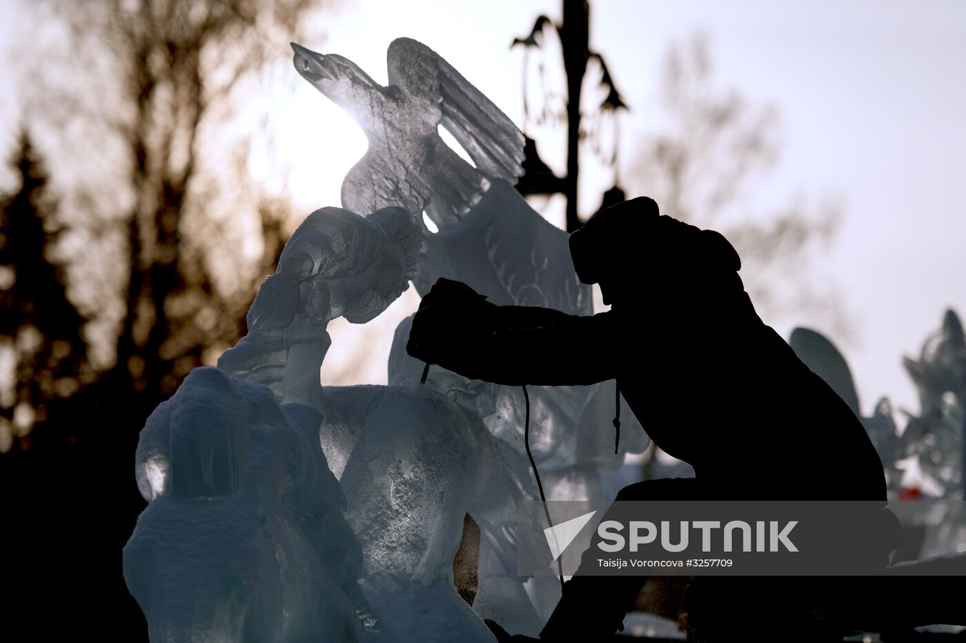 Ice city in Tomsk