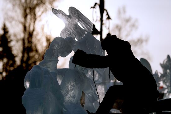 Ice city in Tomsk