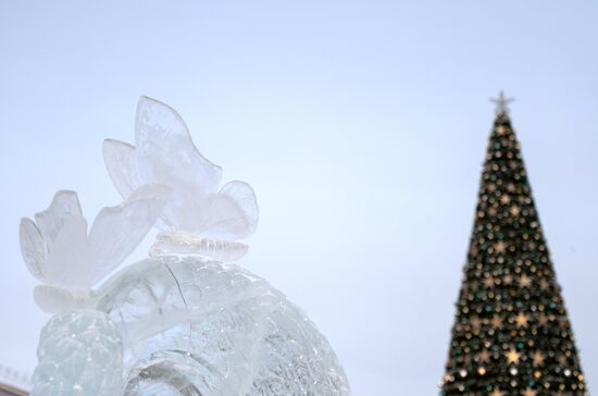 Ice city in Tomsk
