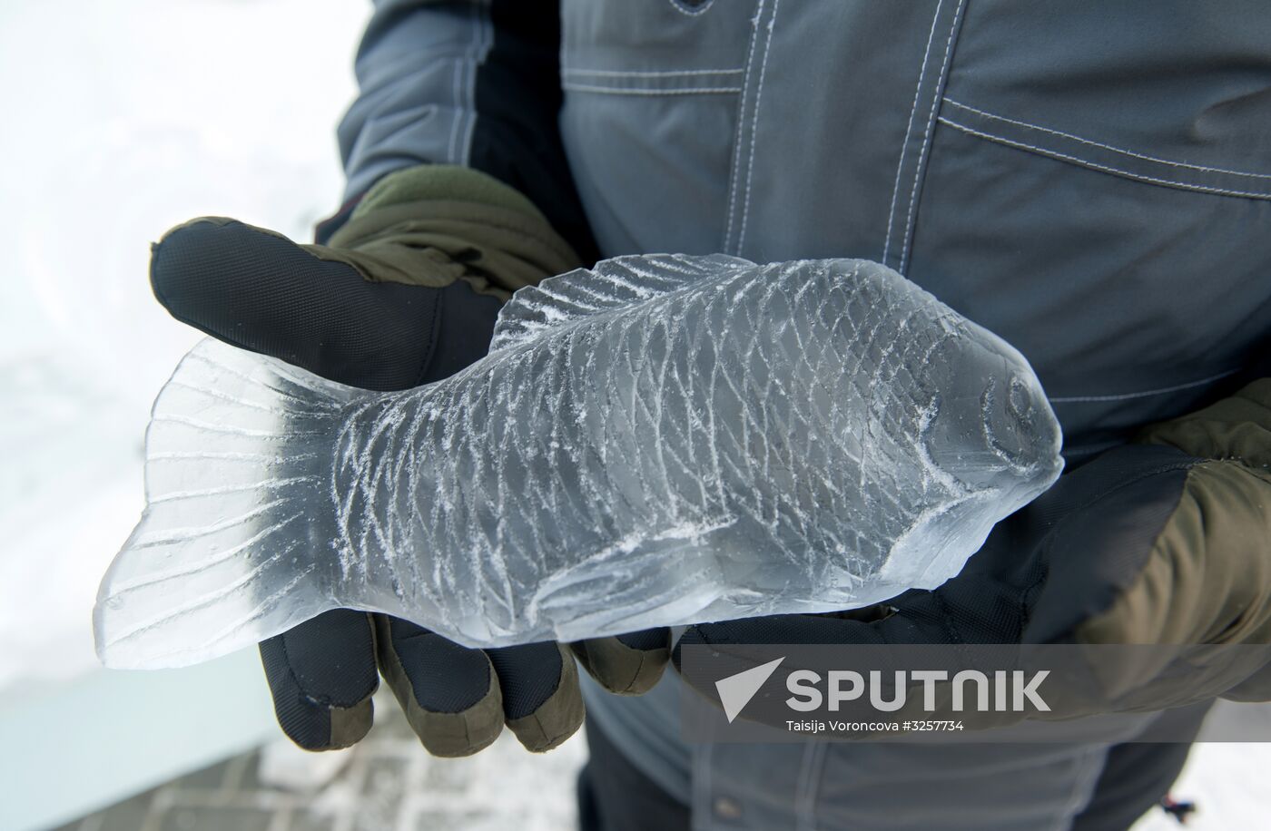 Ice city in Tomsk
