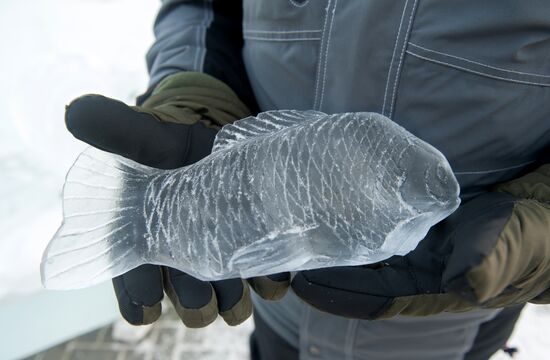 Ice city in Tomsk