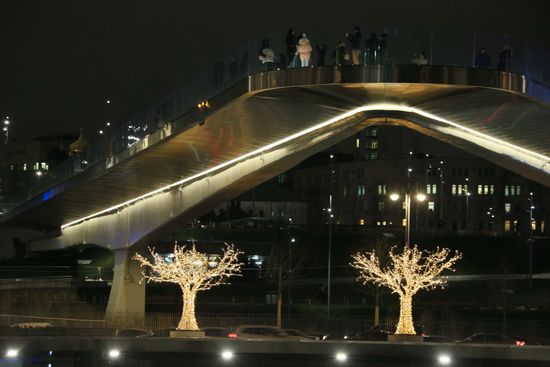 New Year's lights in Moscow