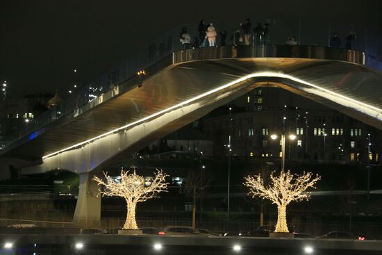 New Year's lights in Moscow